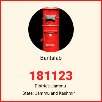 Bantalab pin code, district Jammu in Jammu and Kashmir