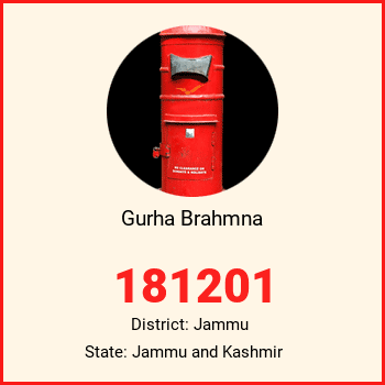 Gurha Brahmna pin code, district Jammu in Jammu and Kashmir