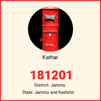 Kathar pin code, district Jammu in Jammu and Kashmir