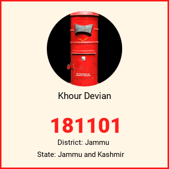 Khour Devian pin code, district Jammu in Jammu and Kashmir