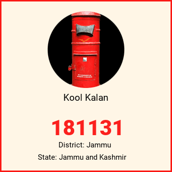Kool Kalan pin code, district Jammu in Jammu and Kashmir