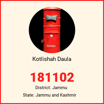 Kotlishah Daula pin code, district Jammu in Jammu and Kashmir