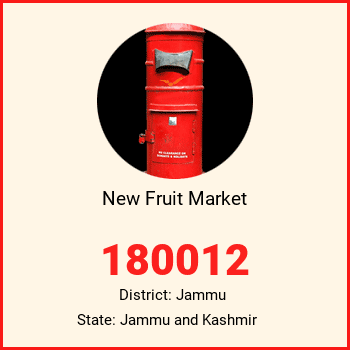New Fruit Market pin code, district Jammu in Jammu and Kashmir