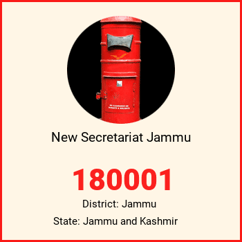 New Secretariat Jammu pin code, district Jammu in Jammu and Kashmir