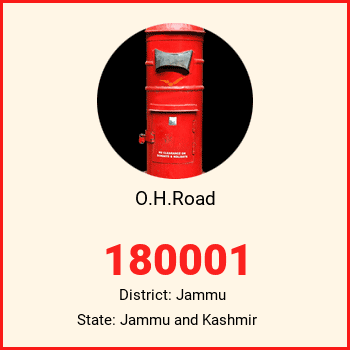 O.H.Road pin code, district Jammu in Jammu and Kashmir
