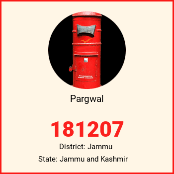Pargwal pin code, district Jammu in Jammu and Kashmir