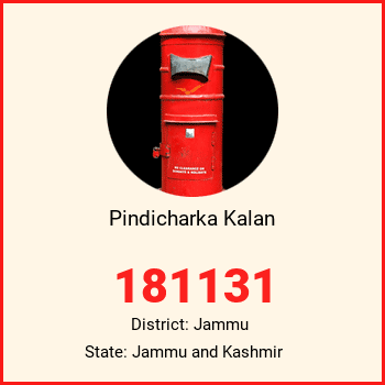 Pindicharka Kalan pin code, district Jammu in Jammu and Kashmir