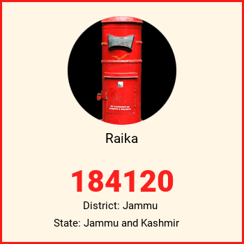 Raika pin code, district Jammu in Jammu and Kashmir
