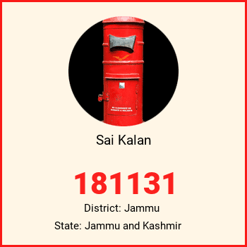 Sai Kalan pin code, district Jammu in Jammu and Kashmir