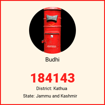 Budhi pin code, district Kathua in Jammu and Kashmir