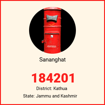 Sananghat pin code, district Kathua in Jammu and Kashmir