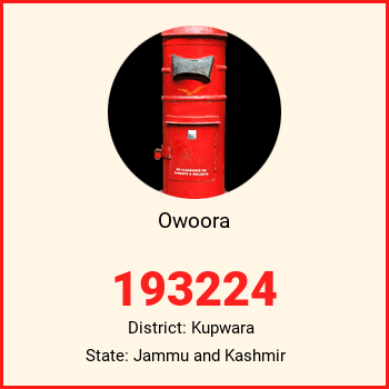 Owoora pin code, district Kupwara in Jammu and Kashmir