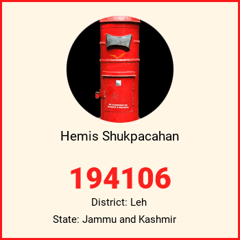Hemis Shukpacahan pin code, district Leh in Jammu and Kashmir