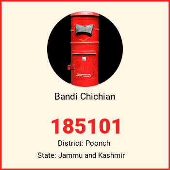 Bandi Chichian pin code, district Poonch in Jammu and Kashmir
