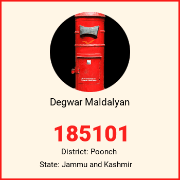 Degwar Maldalyan pin code, district Poonch in Jammu and Kashmir