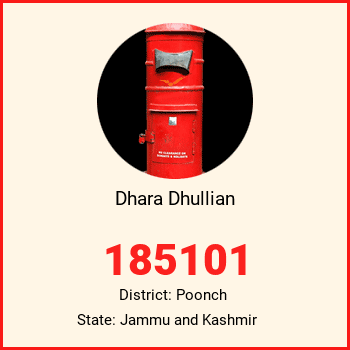 Dhara Dhullian pin code, district Poonch in Jammu and Kashmir