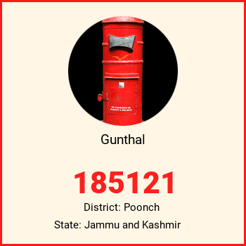 Gunthal pin code, district Poonch in Jammu and Kashmir