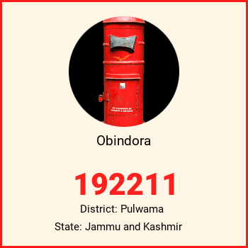 Obindora pin code, district Pulwama in Jammu and Kashmir