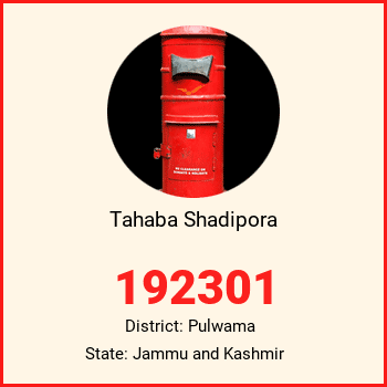 Tahaba Shadipora pin code, district Pulwama in Jammu and Kashmir