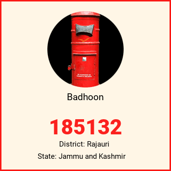 Badhoon pin code, district Rajauri in Jammu and Kashmir