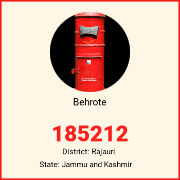 Behrote pin code, district Rajauri in Jammu and Kashmir