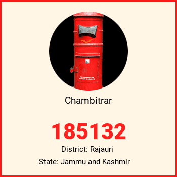Chambitrar pin code, district Rajauri in Jammu and Kashmir