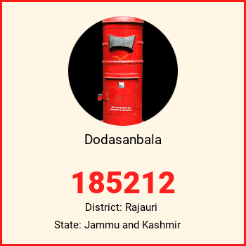 Dodasanbala pin code, district Rajauri in Jammu and Kashmir