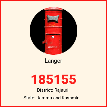 Langer pin code, district Rajauri in Jammu and Kashmir