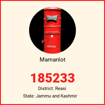 Mamanlot pin code, district Reasi in Jammu and Kashmir