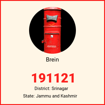 Brein pin code, district Srinagar in Jammu and Kashmir