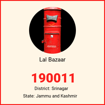 Lal Bazaar pin code, district Srinagar in Jammu and Kashmir