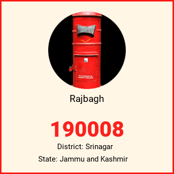 Rajbagh pin code, district Srinagar in Jammu and Kashmir