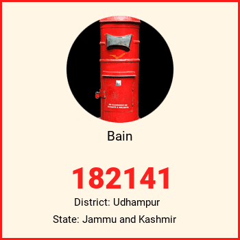 Bain pin code, district Udhampur in Jammu and Kashmir