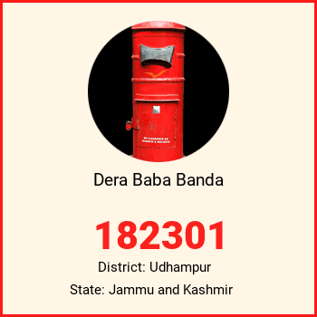 Dera Baba Banda pin code, district Udhampur in Jammu and Kashmir