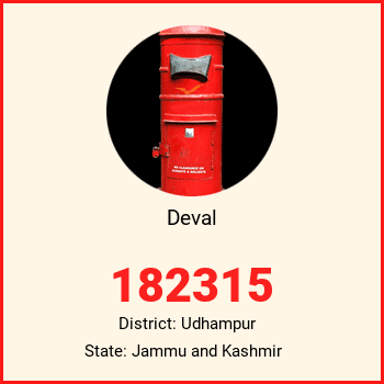 Deval pin code, district Udhampur in Jammu and Kashmir