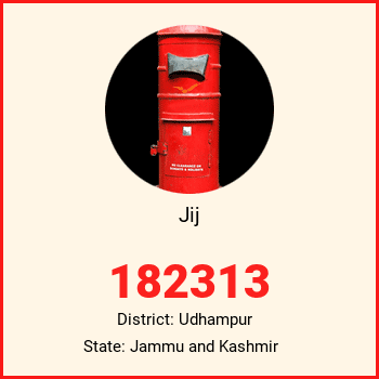 Jij pin code, district Udhampur in Jammu and Kashmir