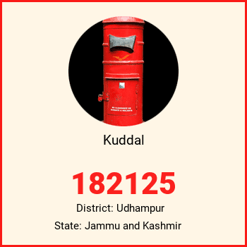 Kuddal pin code, district Udhampur in Jammu and Kashmir