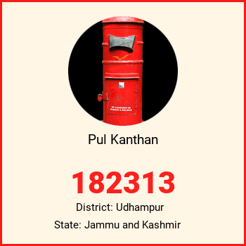 Pul Kanthan pin code, district Udhampur in Jammu and Kashmir