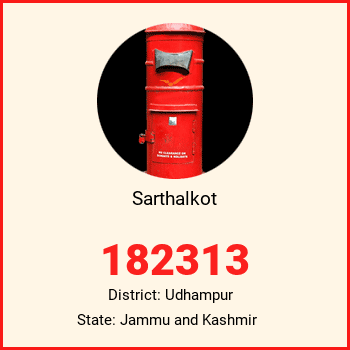 Sarthalkot pin code, district Udhampur in Jammu and Kashmir