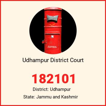 Udhampur District Court pin code, district Udhampur in Jammu and Kashmir