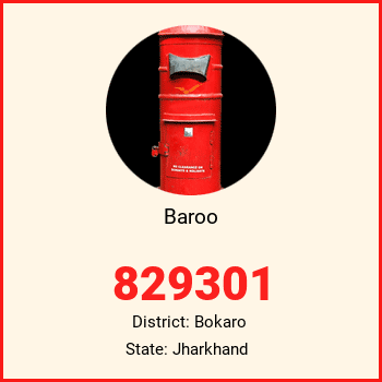 Baroo pin code, district Bokaro in Jharkhand