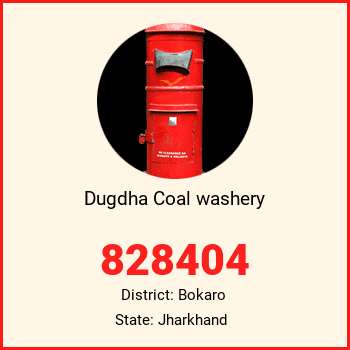 Dugdha Coal washery pin code, district Bokaro in Jharkhand