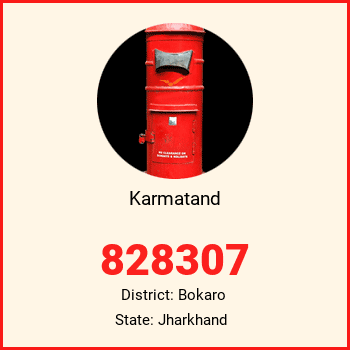Karmatand pin code, district Bokaro in Jharkhand