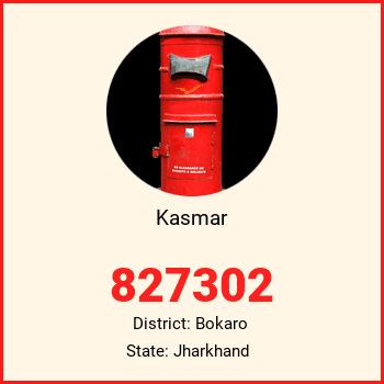 Kasmar pin code, district Bokaro in Jharkhand
