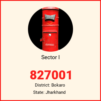 Sector I pin code, district Bokaro in Jharkhand
