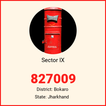 Sector IX pin code, district Bokaro in Jharkhand