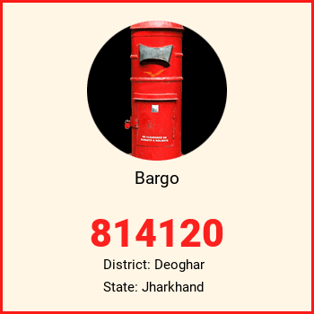 Bargo pin code, district Deoghar in Jharkhand