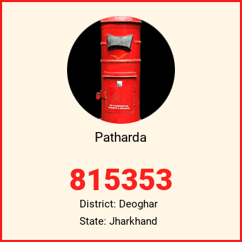 Patharda pin code, district Deoghar in Jharkhand