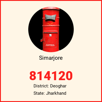 Simarjore pin code, district Deoghar in Jharkhand