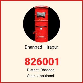 Dhanbad Hirapur pin code, district Dhanbad in Jharkhand